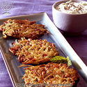 Malaysian Latkes with Cacik