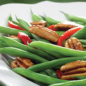 Green Beans, Roasted Peppers and Spiced Pecans